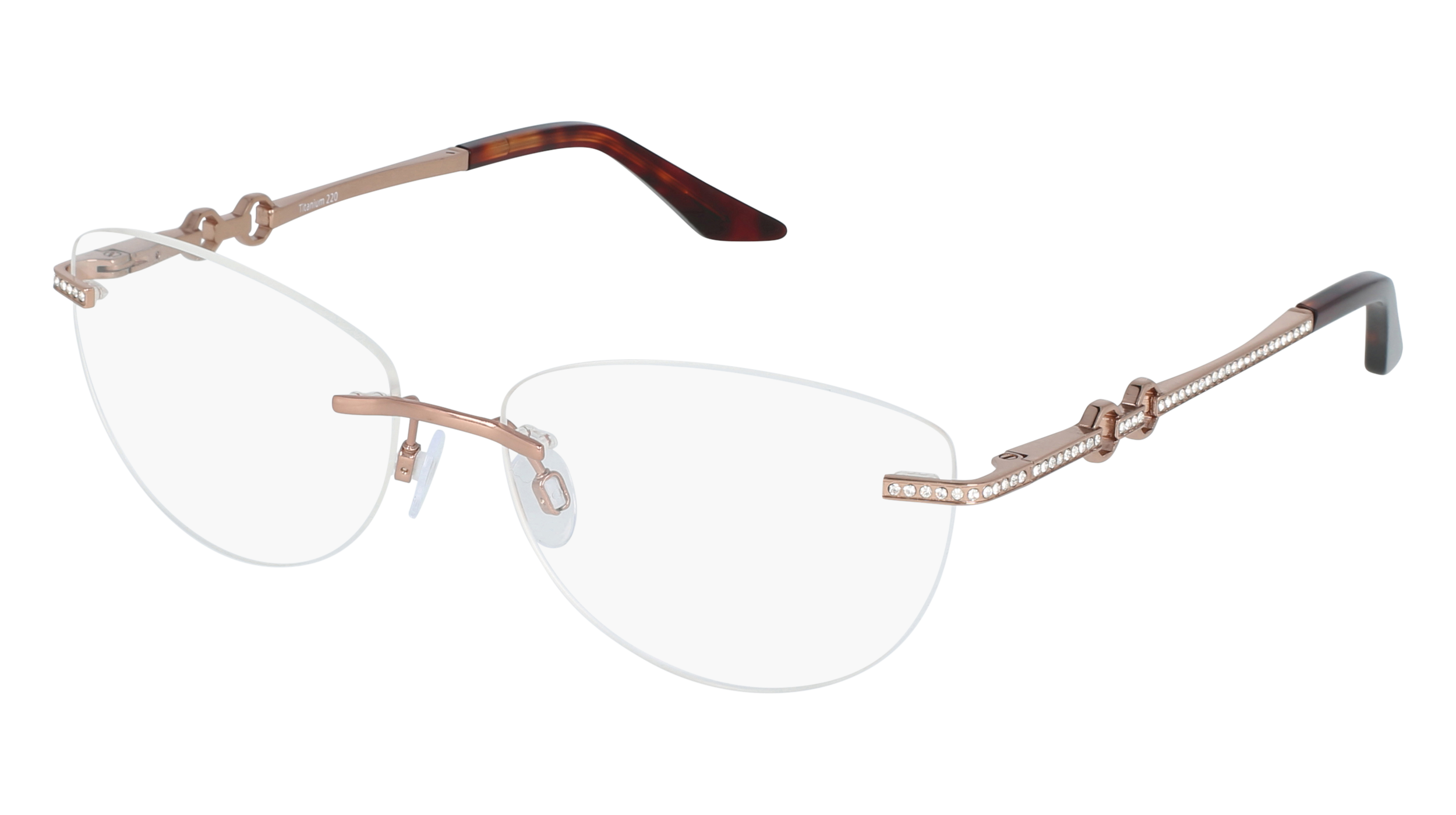 T T 220-07 women's eyeglasses (from the side)