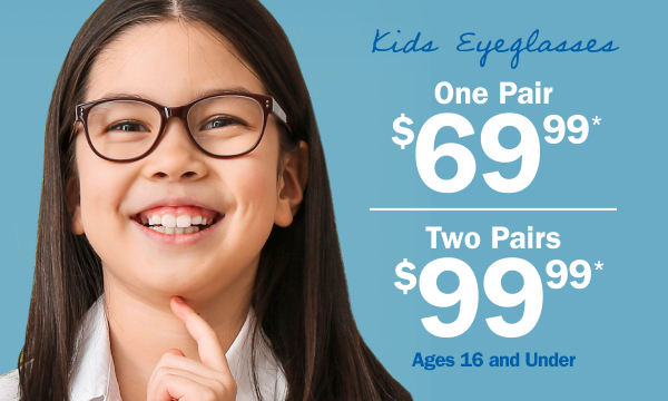 kids glasses one pair for $69.99